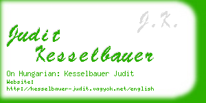 judit kesselbauer business card